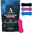 Actually Modern Inhale Nasal Strips for Sleeping - Nose Tapes for Breathing - Anti Snoring Solution & Nasal Congestion Relief Nasal Tape - Universal Fit, Extra Strength for Sensitive Skin (Pink)