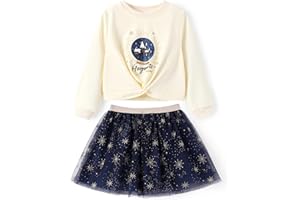 Harry Potter Girls Clothes Gryffindor Hogwarts Hedwig Owl Sweatshirts and Plaid Skirt Clothing Sets Outfits Red for Birthday