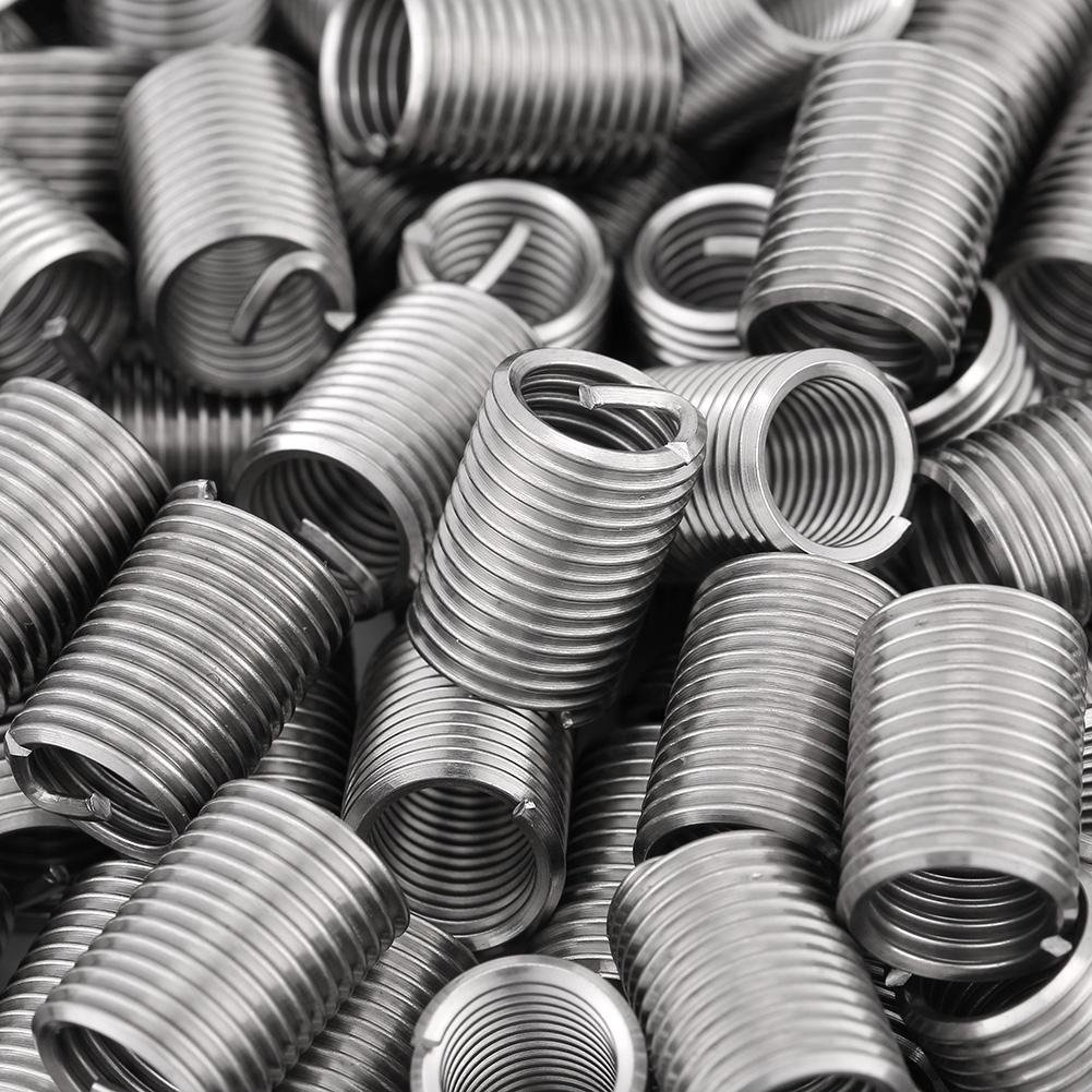 Thread Repair Kit, 100 Pcs 304 Stainless Steel Wire Screw Sleeve Thread Repair Kit M101.5 2.5D hex sockets Thread Repair Kit: Industrial & Scientific