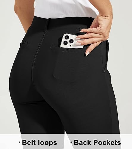 Willit Women's Yoga Dress Pants Skinny Work Slacks Leggings Slim