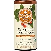 The Republic of Tea - Clarity and Calm SuperAdapt Herbal Tea, 36 Tea Bags, Organic, Caffeine Free, Ashwagandha