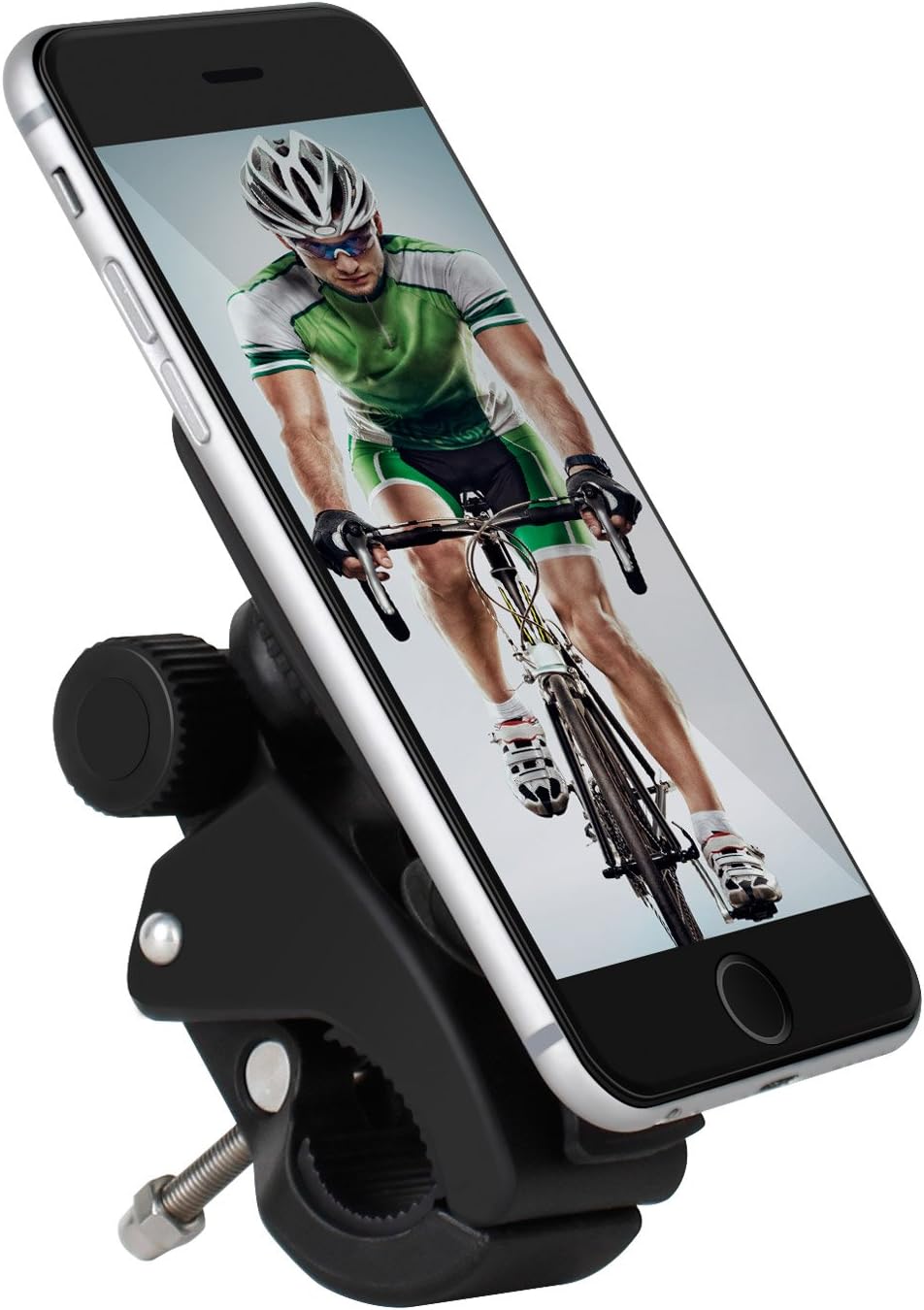 Universal Bike Phone Mount,Cell Phone Bicycle Handlebar & Motorcycle Holder for iPhone 7 Plus 6s 6 5s 5c 5,Samsung Galaxy S7 S6 S5 S4 Note 4 5 LG and All Phone
