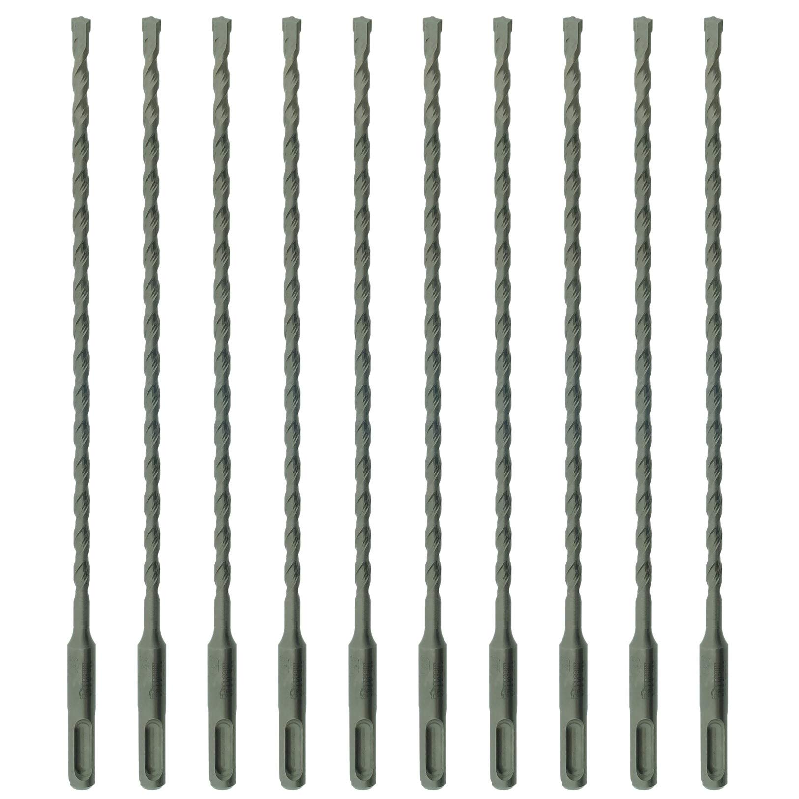 10 x SabreCut SDSC65_10 6.5mm x 260mm PGM Approved SDS Plus Drill Bits For Stone Concrete Brick