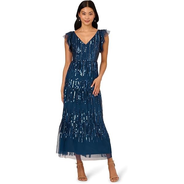 slim fit dress slacks Olive Vintage Beaded Midi Fairy Dress With Sharkbite Hem