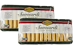 Bellino Savoiardi Lady Fingers for Tiramisu Italian Biscuits, 7 ounce (Pack of 2)