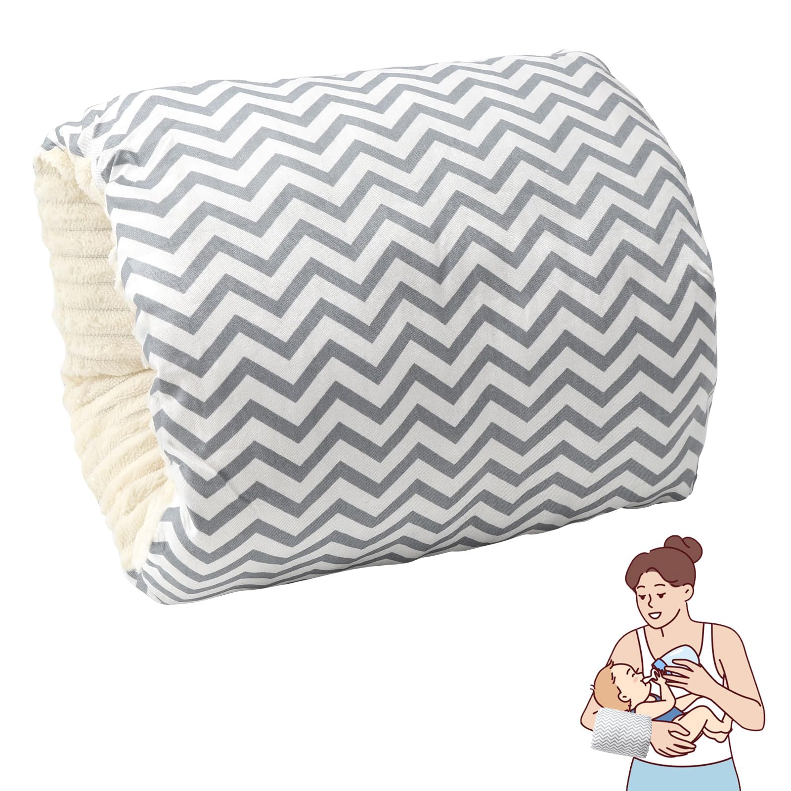DAWRIS Breast Feeding Pillow Baby Nursing Pillow, 1 PC Cozy Cradle Baby Feeding Arm Pillow Baby Support Pillow, Soft Baby Feeding Pillow Nursing Pillows Breastfeeding Pillows, Great for Novice Mothers