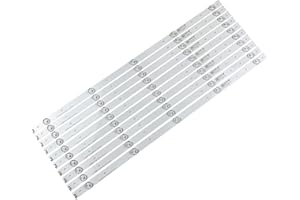 PANMILED 10 Pieces LED Backlight Strips for Hisense 55” TV HD550DF-B52 HD550DU-B31 SVH550AC3 SVH550AH9 LC-55LB481U LED55K1800