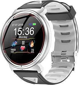 Smart Watch for iOS Android Phones, AIVEILE 2020 Version Activity Fitness Tracker Bluetooth Bracelet Waterproof Smartwatch with Blood Pressure Monitor Compatible Samsung iPhone for Men Women Kids