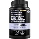 MedChoice 12-in-1 Melatonin-Free Sleep Support Capsules, 90ct | Nighttime Relaxation Support, Magnesium, Ashwagandha and Valerian Root, Non-Habit Forming, Sleep Supplement (Pack of 2)