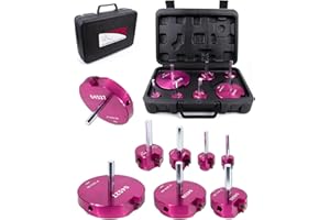 MISUREL 7 Pcs PVC Pipe Reamer Set With 3/4 inch, 1 inch, 1-1/4inch,1-1/2inch, 2inch, 3inch, 4inch Head Aluminum PVC Fitting Saver, PVC Socket Saver For SCH40 PVC, ABS PVC Pipe, Water Lines