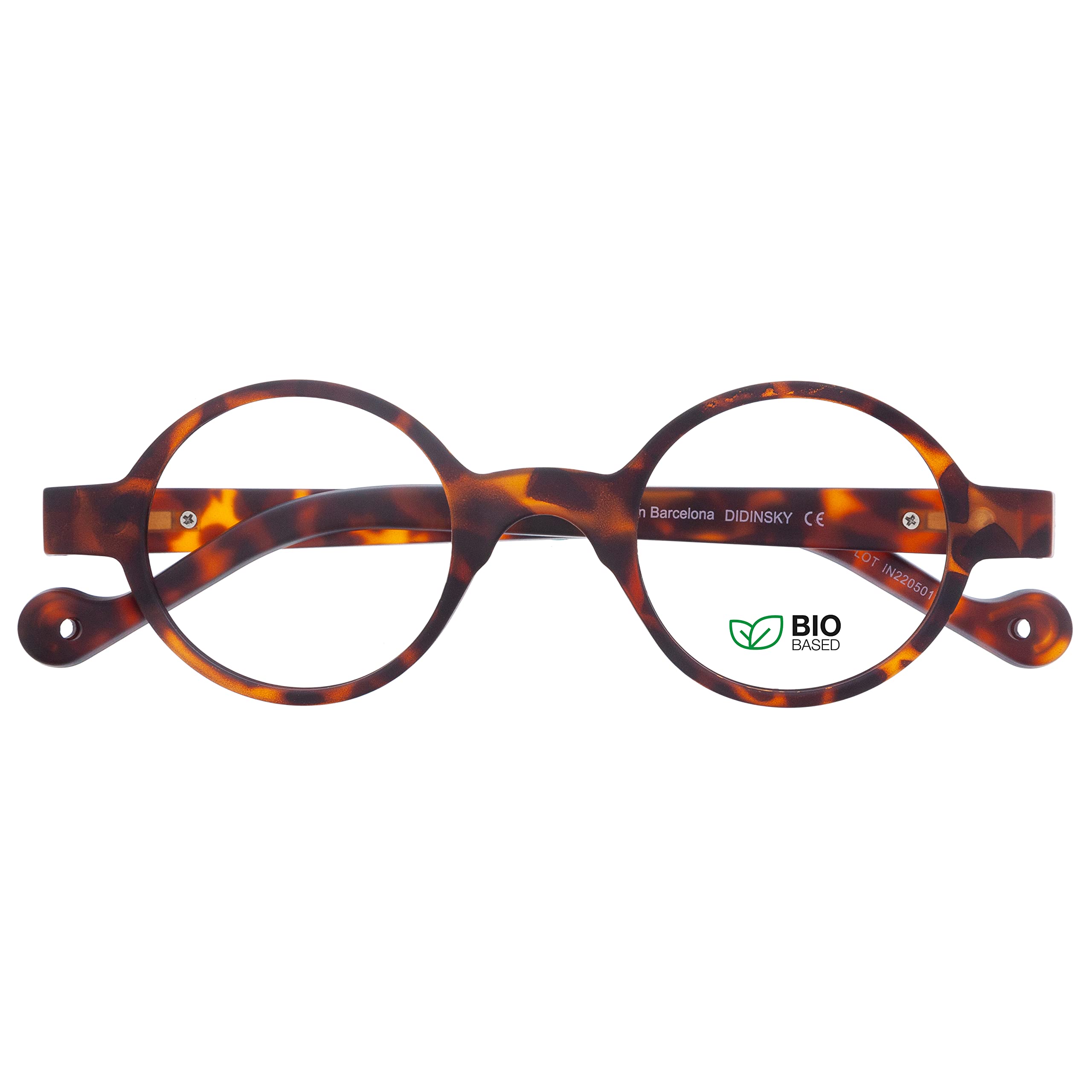 DIDINSKY CherryDIDINSKY readers presbyopia reading glasses anti blue light for men and women. Rubber touch, flexible temples and anti-reflective lenses. Havana +1.5 - HAKONE BIO