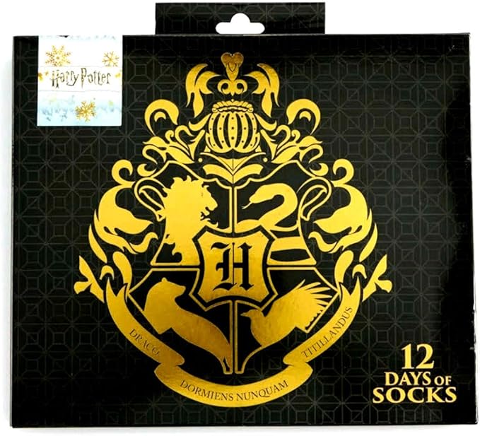 Amazon メンズ ハリーポッター ホグワーツ 同窓会 ノベルティ 12日間のソックス アドベントカレンダー スポーツソックス 通販