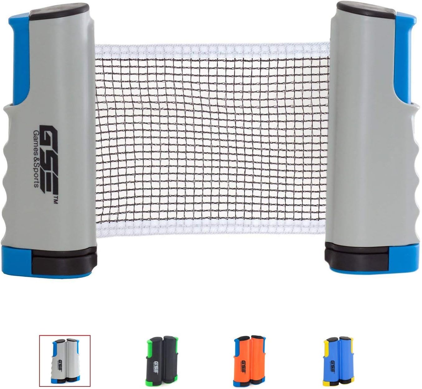 GSE Games & Sports Expert Anywhere Retractable Table Tennis Net and Post. Adjustable Replacement Ping Pong Net (4 Colors) (Gray) : Sports & Outdoors