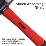 Amtech 4lb Sledge Hammer Heat Treated Drop Forged Head Fibreglass Shaft view 5