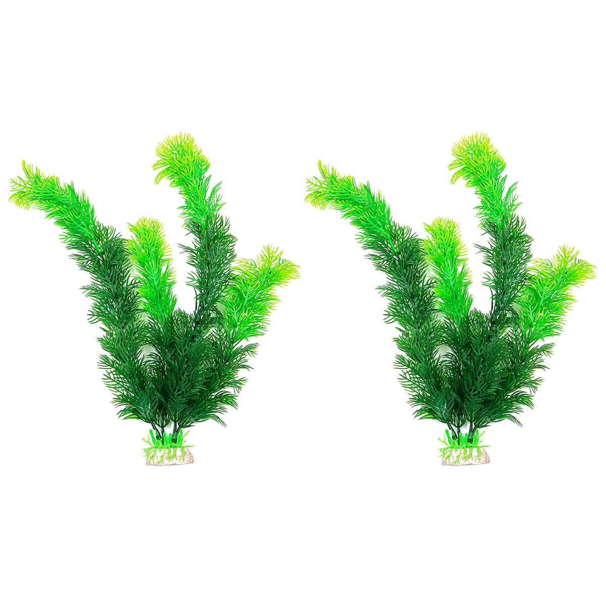 Hsthe Sea 2PCS Artificial Water Plants Fish Tank Aquarium Decorations Aquatic Greenery Decoration Water Grass Plants（30cm 11.8inch）
