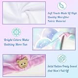 WUBAYI 2 Pack Microfiber Hair Towels Quick Dry Ultra Absorbent Mermaid Print view 2