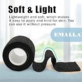 Emalla Tattoo Machine Grip Wrap Tape Disposable 6 Rolls 5cm x 4.5m Black view 3