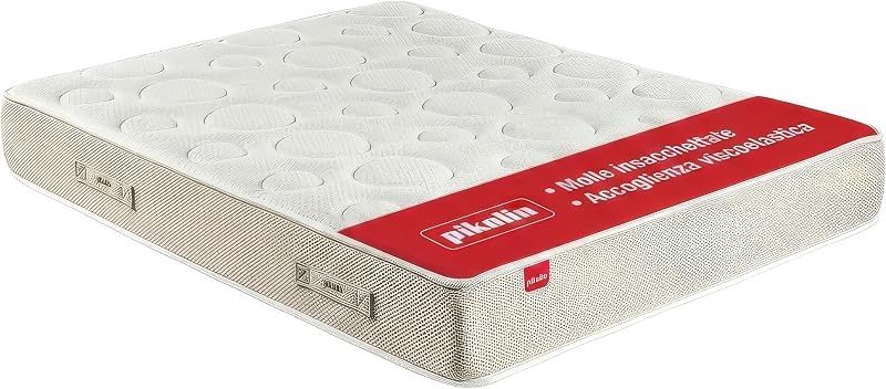 Materasso Singolo 90 x 190 cm Memory Foam Altezza 28 cm Materasso Ortopedico Premium Nucleo Molle Insacchettate Extra Comfort Doppia Faccia Trattamento Igienico Antiacaro