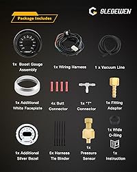 Boost Gauge 52mm(2-1/16"), -30-35psi, Electronic
