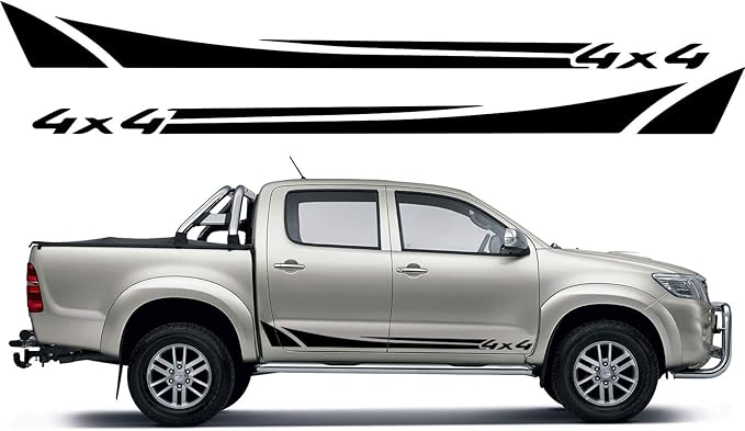 BLS Calcomanías de Vinilo con Franjas Laterales para Pegatinas de