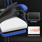 bigzzia Ergonomic Gaming Chair with Lumbar Pillow Headrest Blue view 6