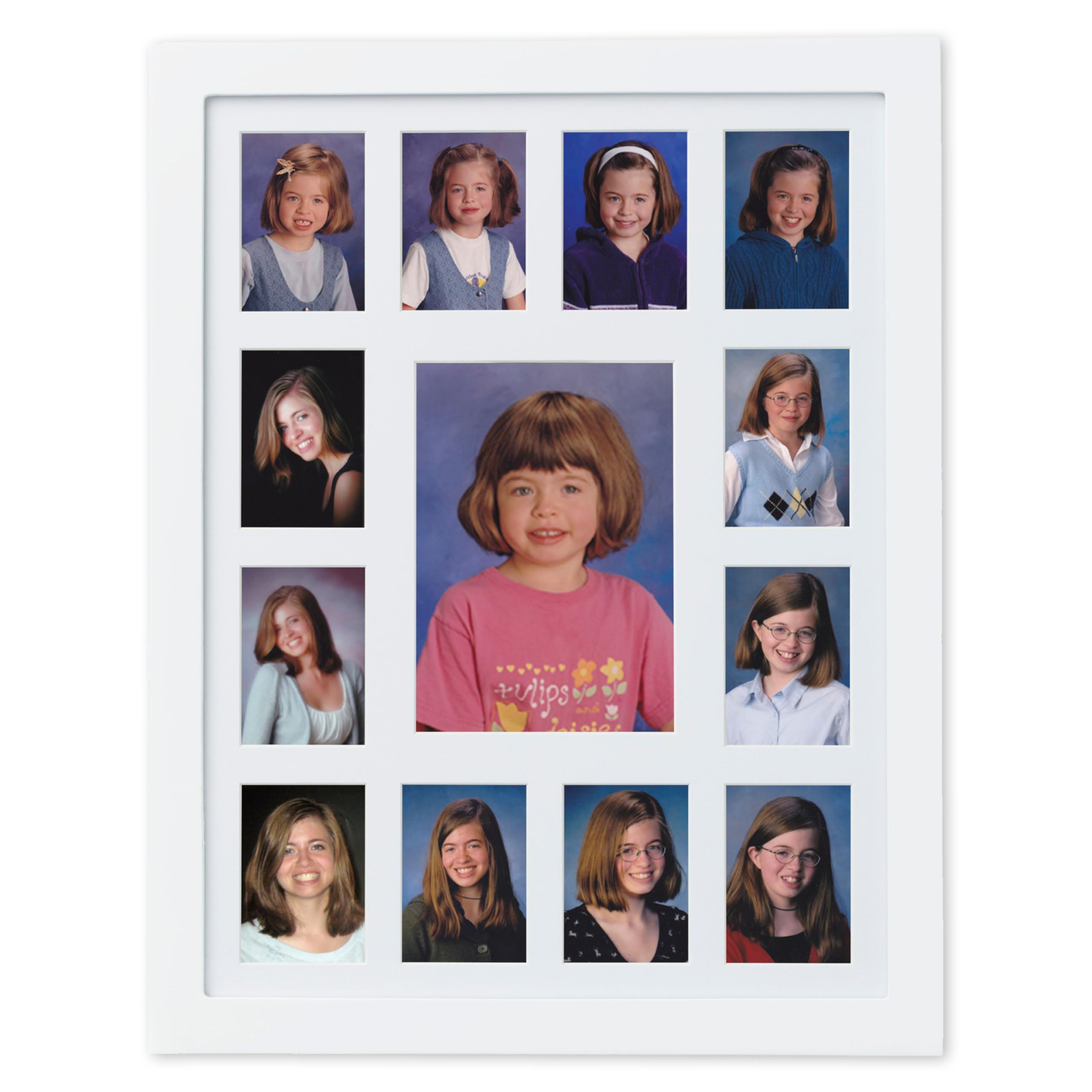 Pearhead School Years Picture Frame K-12 Keepsake, Kindergarten to 12th Grade Graduation, Grad Gift, Keepsake Photo Frame, Large
