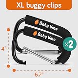 Baby Uma XL Pram Hooks 2 Pack Extra Large Carabiner Clip 5 kg view 7