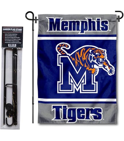 Memphis Tigers Complete Flag Set – 3x5 Ft Flag With 6ft Pole & Adjustable Bracket, Officially Licensed
