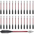 6.3" Aluminum Crossbow Bolts with Steel Broadhead Tips for 50-80lbs Self Cocking Mini Crossbow Archery Outdoor Pistol Crossbow Precision Target Practice Hunting