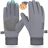 ihuan Winter Waterproof Gloves Cold Weather - Snow Ski Windproof for Men Women, Warm Touchscreen Thermal for Running Cycling
