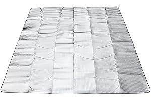 Wind Tour Outdoor Double-Sided Moisture-Proof Aluminum Foil Foam Pad Waterproof and Insulating Foil Mat Picnic Mat Camping Mat for Beach Tent and Camping