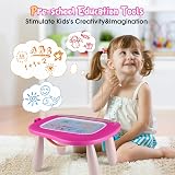 Smasiagon Magnetic Drawing Pad Toddler Doodle Board 8.9in Rose view 7