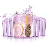 Liacere Plastic Drinking Glasses (Set of 12) 14 oz Purple Plastic Glasses Colors,Kitchen Water Glasses Cup, Bar Tumbler Glassware Set for Beer, Juice, Cocktail, Whiskey, Milk for Valentine’s Day