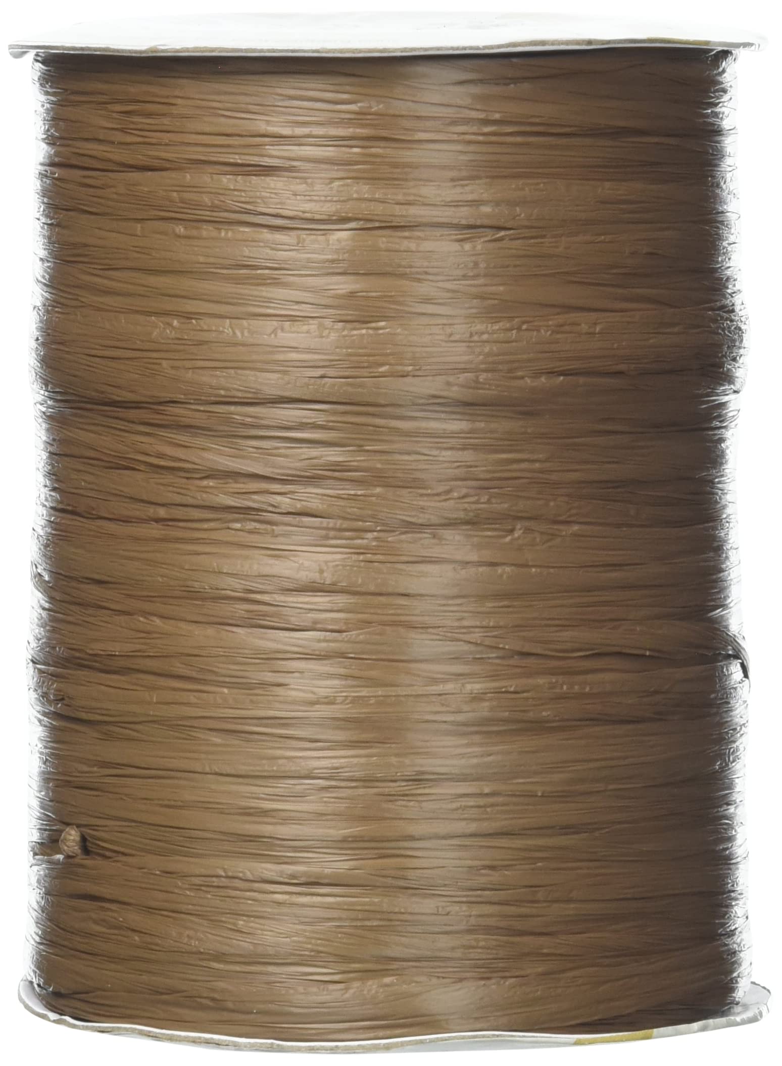 PRÄSENT - Rayon Raffia Biodegradable Ribbon Brown 100 meter spool