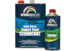SPEEDOKOTE Mobile Refinish Clear Coat High Gloss Super Fast Clearcoat Gallon Kit SMR-105/60.