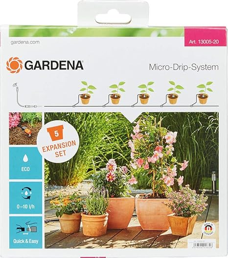 Gardena Erweiterungsset Pflanztopfe Das Balkon Bewasserungssystem Erweitert Ihre Micro Drip Start Sets Pflanztopfe M Um 5 Pflanztopfe 13005 20 Amazon De Garten