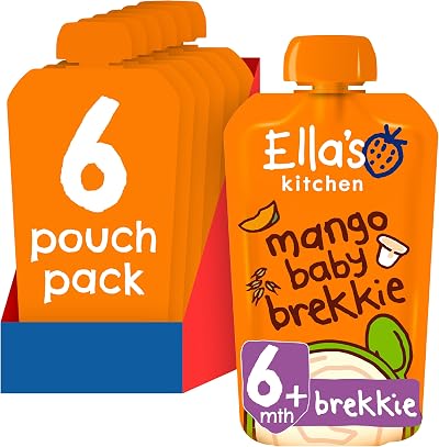 Ella's Kitchen Organic Baby Brekkie Mango 100 g Pack of 6