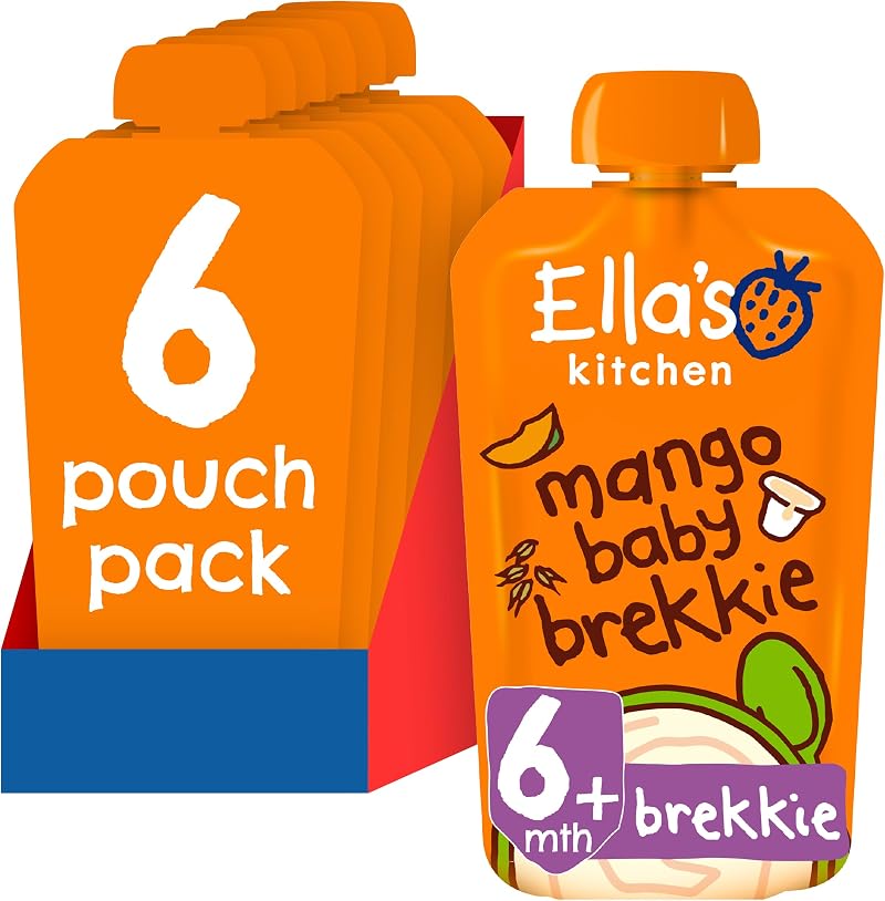 Ella's Kitchen Organic Baby Brekkie Mango 100 g Pack of 6