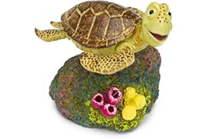 Penn-Plax Finding Nemo Resin Ornament Aquarium Decor, Crush, 3" x 2.5" x 2.5"