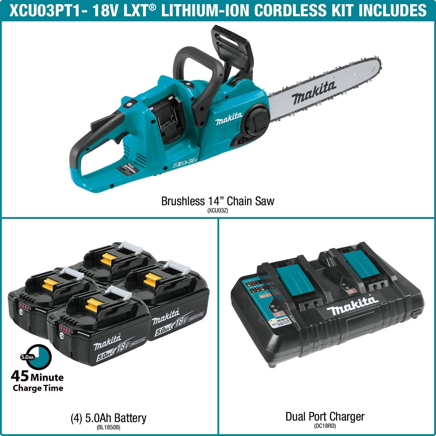 Makita XCU03PT1 Chainsaws product image 5