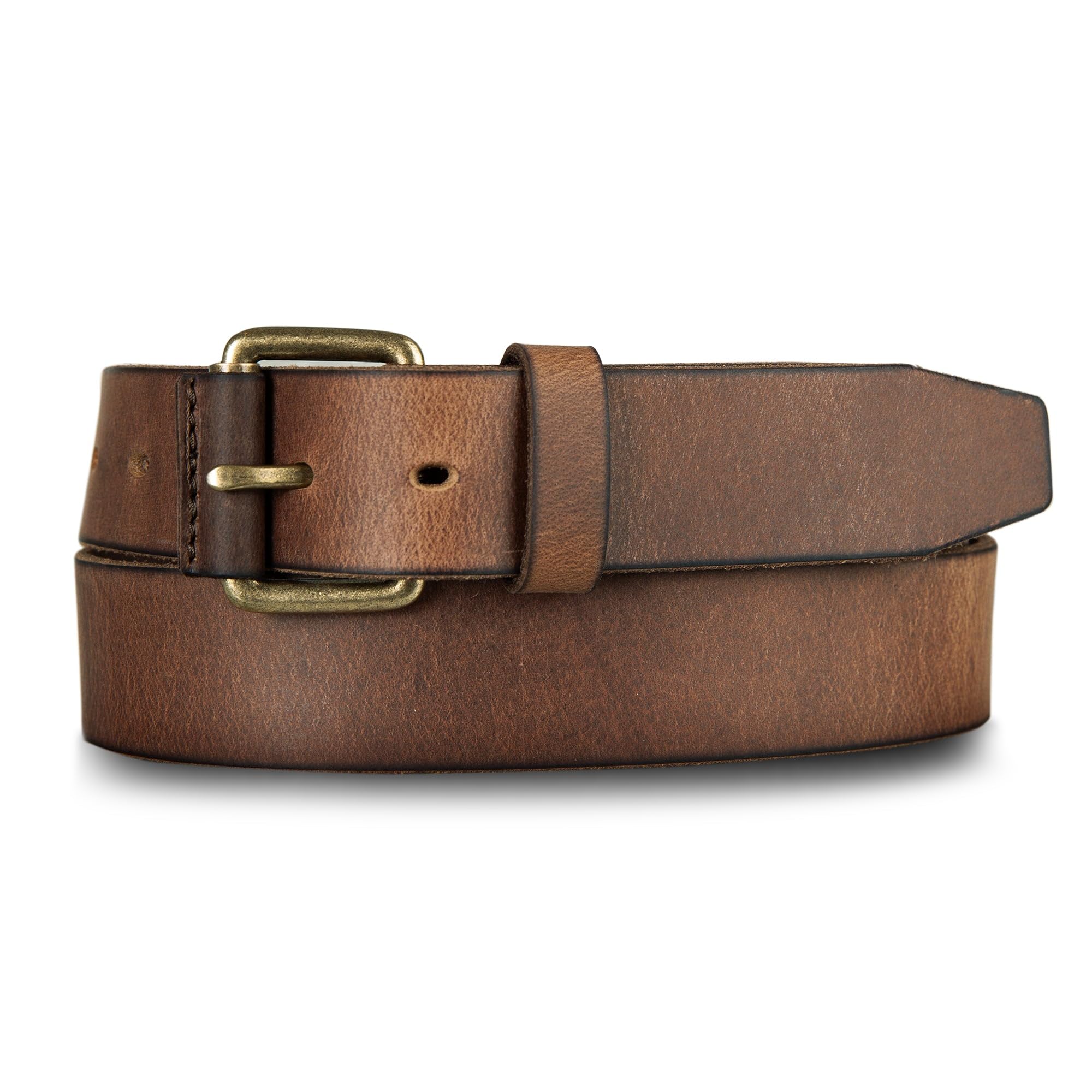 Lucky Brand Women Leather Casual Wear Belt, Covered Roller-Dark Brown, 34