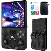 Retro Handheld Game Console, 4.0 Inch IPS HD Screen Retro Gaming Console, Handheld Game Console with 18000+ Classic Games, Supports WiFi Networked Fighting and OTG, Built-in 64GB TF Card,Black
