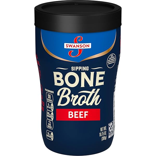 SWANSON SIPPING BEEF BONE BROTH, 10.75 OZ MICROWAVABLE...