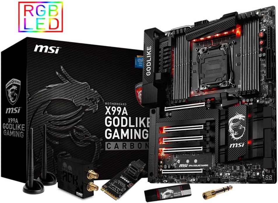 MSI X99A GODLIKE Gaming Carbon Intel LGA2011-3 DDR4 Motherboard
