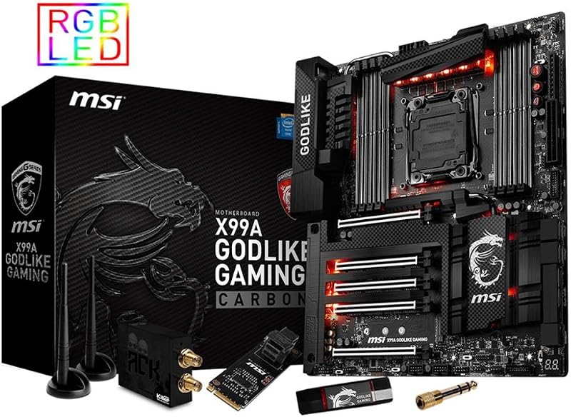 MSI X99A GODLIKE Gaming Carbon Intel LGA2011-3 DDR4 Motherboard