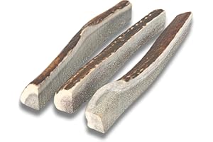WhiteTail Naturals - Premium Split Elk Antlers for Dogs - (3 Pack Small to Medium) - All Natural, Dog Chew Bones - Naturally Shed, Cruelty-Free, Antler Chews