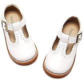 Felix & Flora Toddler Little Girl Mary Jane Dress Shoes - Ballet Flats for Easter Flower Girl Party School Shoes.