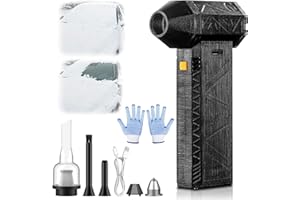 1500w Thermal Blower, 2026 Upgraded Car Snow Blower, 3 Gear Adjustable Turbo Blower, Portable Hot Air Blower for Car Snow Rem