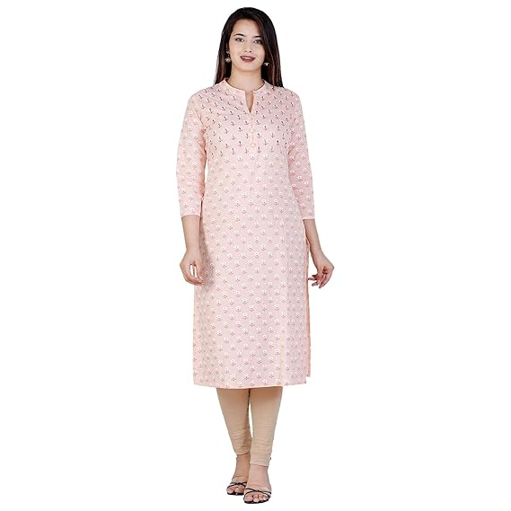 Cotton Slub Printed Kurti for Women