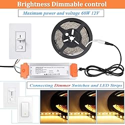LEDMO Dimmable LED Driver 12V DC 60W Quiet